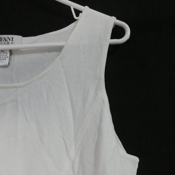 ALFANI PETITE | large | Textured White Sleeveless Tank Top | GUC - Picture 5 of 15